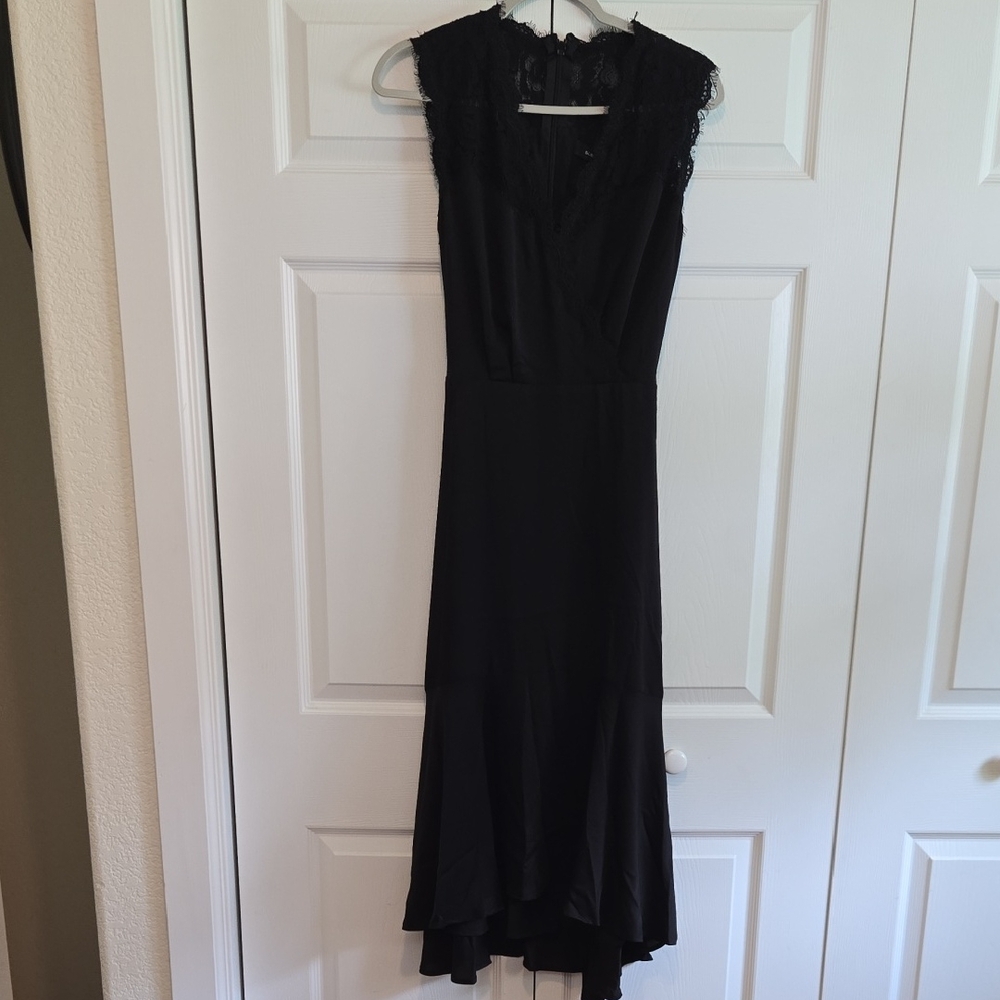 BCBGMaxAzria Black High Low Dress Size Small